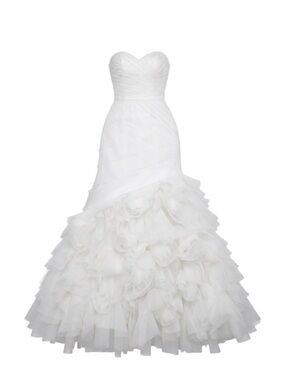 Custom Off-White Wedding Gown Size 0-4